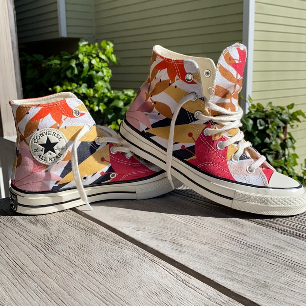 Floral Converse Chuck Taylor High Top Sneakers